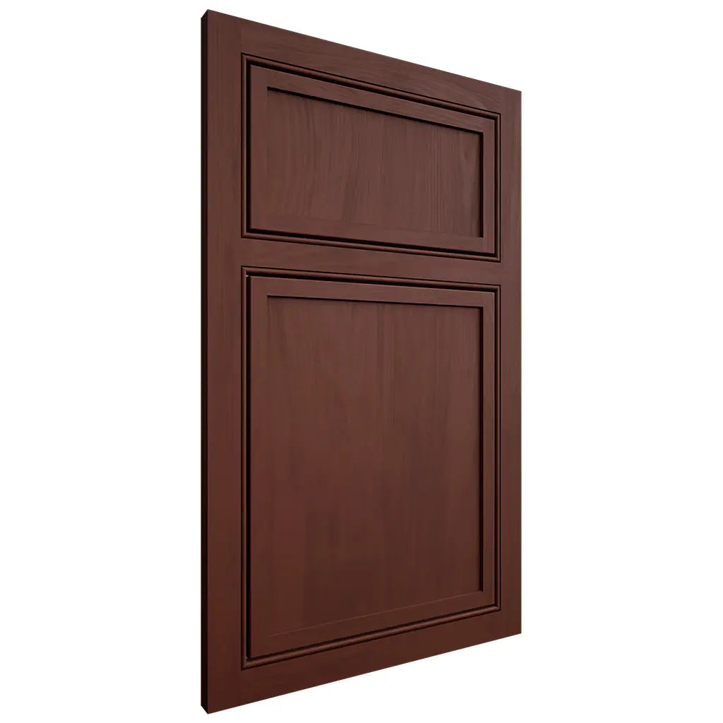 Shiloh Cabinetry Beaded Inset Napa Vertical Maple Plain Cut Sable Door