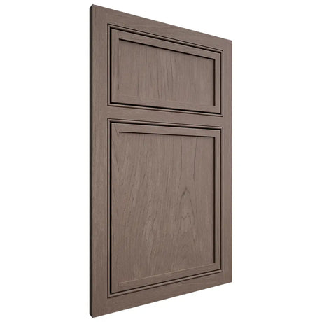 Shiloh Cabinetry Beaded Inset Napa Vertical Poplar Plain Cut River Rock Door