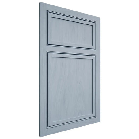 Shiloh Cabinetry Beaded Inset Napa Vertical Poplar Plain Cut Sky Door