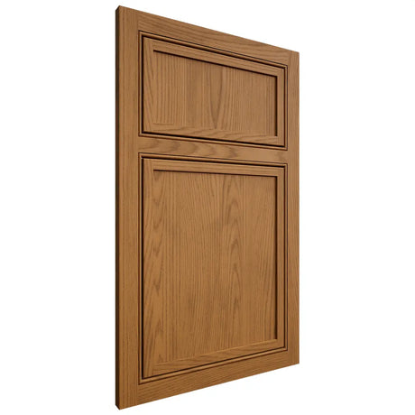 Shiloh Cabinetry Beaded Inset Napa Vertical Red Oak Plain Cut Autumn Door