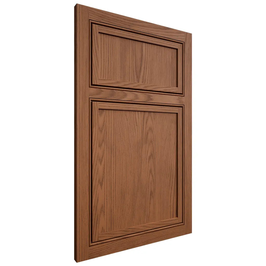 Shiloh Cabinetry Beaded Inset Napa Vertical Red Oak Plain Cut Braun Door
