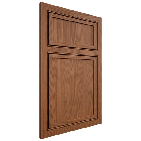 Shiloh Cabinetry Beaded Inset Napa Vertical Red Oak Plain Cut Braun Door