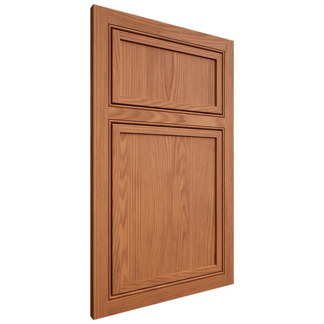 Shiloh Cabinetry Beaded Inset Napa Vertical Red Oak Plain Cut Harvest Door