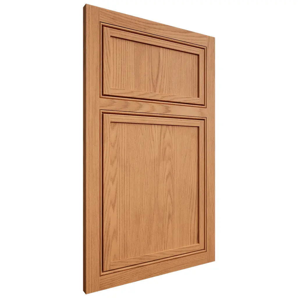 Shiloh Cabinetry Beaded Inset Napa Vertical Red Oak Plain Cut Medium Door
