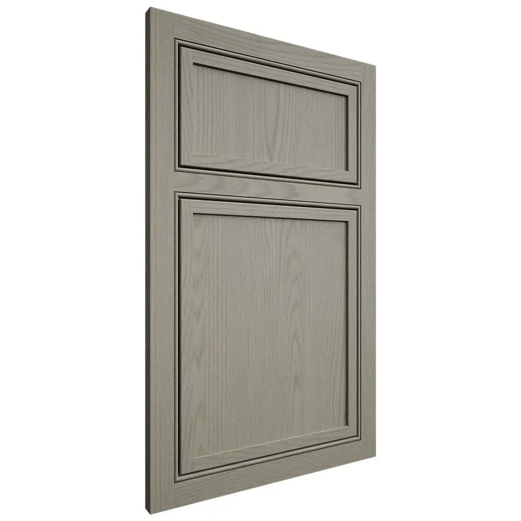 Shiloh Cabinetry Beaded Inset Napa Vertical Red Oak Plain Cut Thyme Door