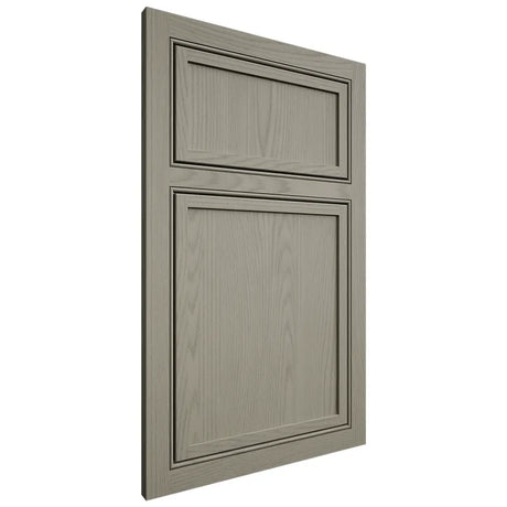 Shiloh Cabinetry Beaded Inset Napa Vertical Red Oak Plain Cut Thyme Door
