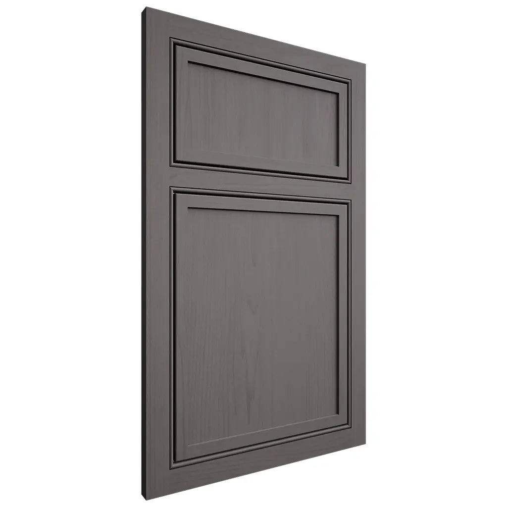Shiloh Cabinetry Beaded Inset Napa Vertical Walnut Plain Cut Cadet Door