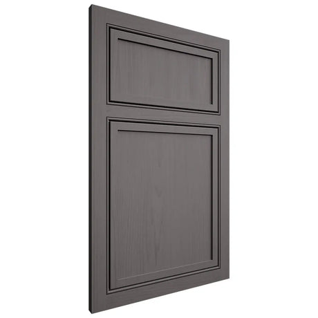 Shiloh Cabinetry Beaded Inset Napa Vertical Walnut Plain Cut Cadet Door
