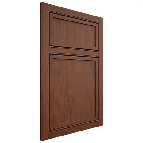 Shiloh Cabinetry Beaded Inset Napa Vertical Walnut Plain Cut Rye Door