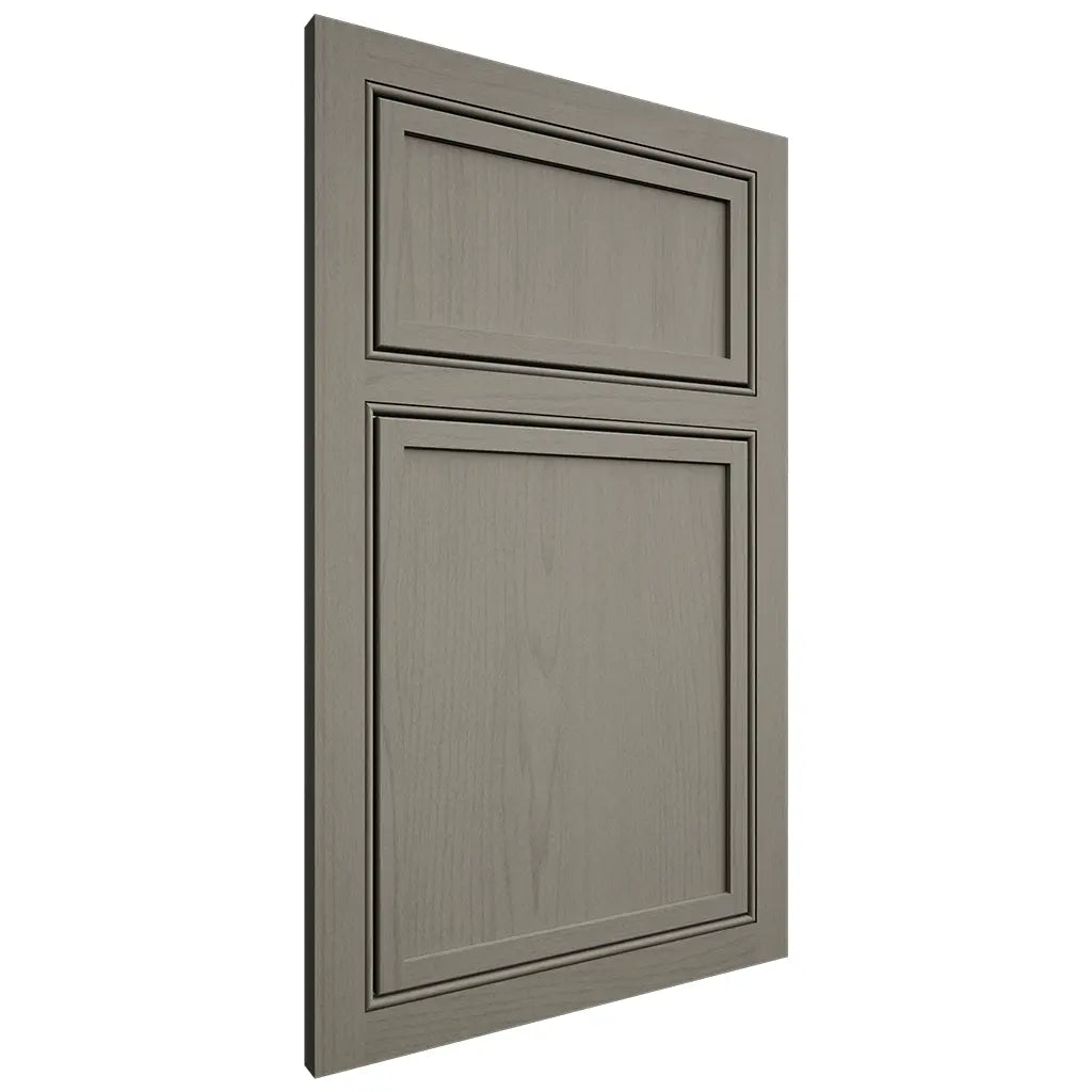 Shiloh Cabinetry Beaded Inset Napa Vertical Walnut Plain Cut Thyme Door
