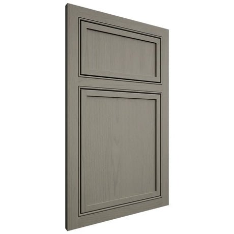 Shiloh Cabinetry Beaded Inset Napa Vertical Walnut Plain Cut Thyme Door
