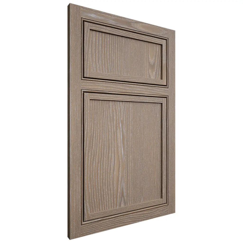 Shiloh Cabinetry Beaded Inset Napa Vertical White Oak Plain Cut Almond Door