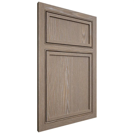 Shiloh Cabinetry Beaded Inset Napa Vertical White Oak Plain Cut Almond Door