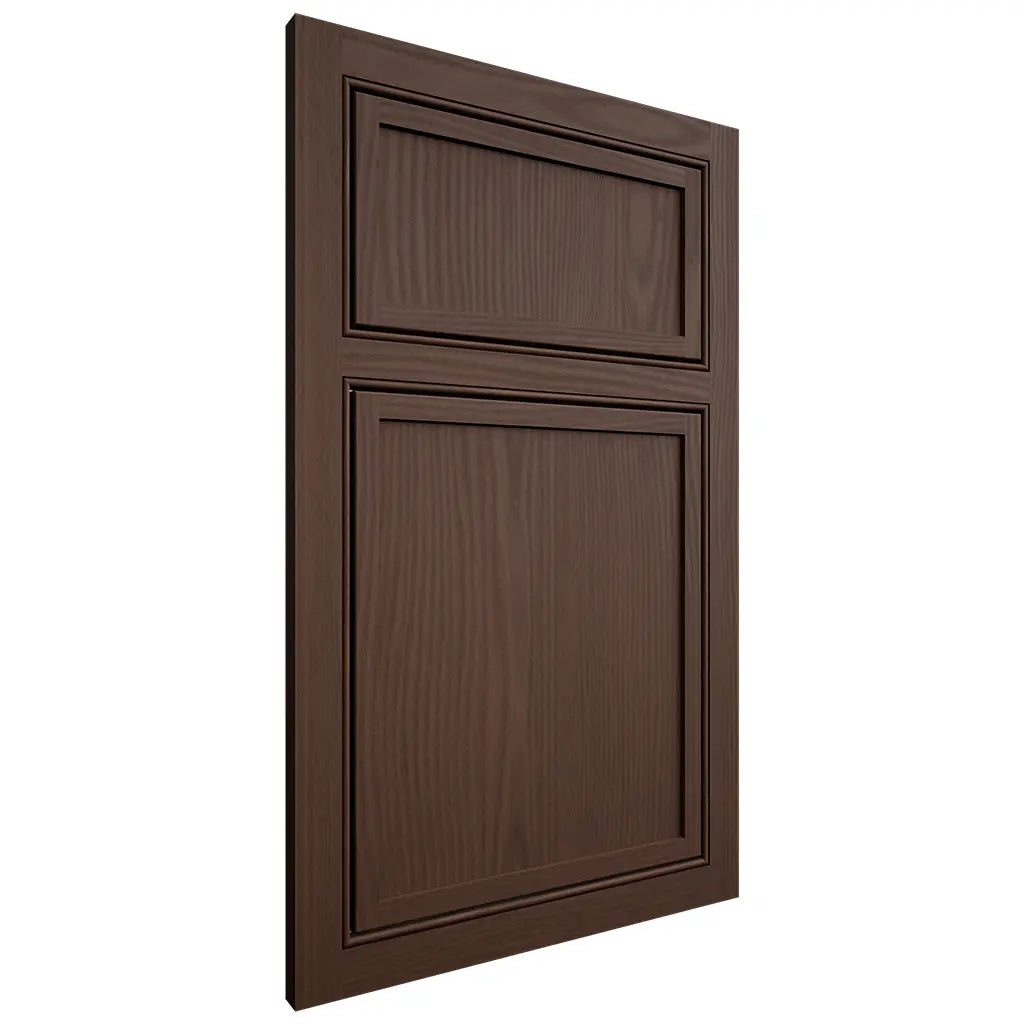 Shiloh Cabinetry Beaded Inset Napa Vertical White Oak Plain Cut Braun Door