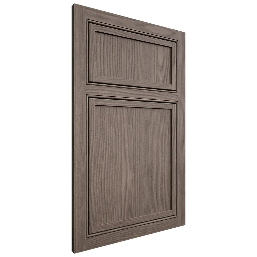 Shiloh Cabinetry Beaded Inset Napa Vertical White Oak Plain Cut Clay Door