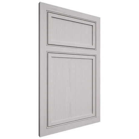 Shiloh Cabinetry Beaded Inset Napa Vertical White Oak Plain Cut Cotton Door