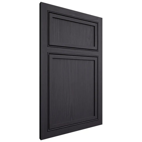 Shiloh Cabinetry Beaded Inset Napa Vertical White Oak Plain Cut Harbor Door