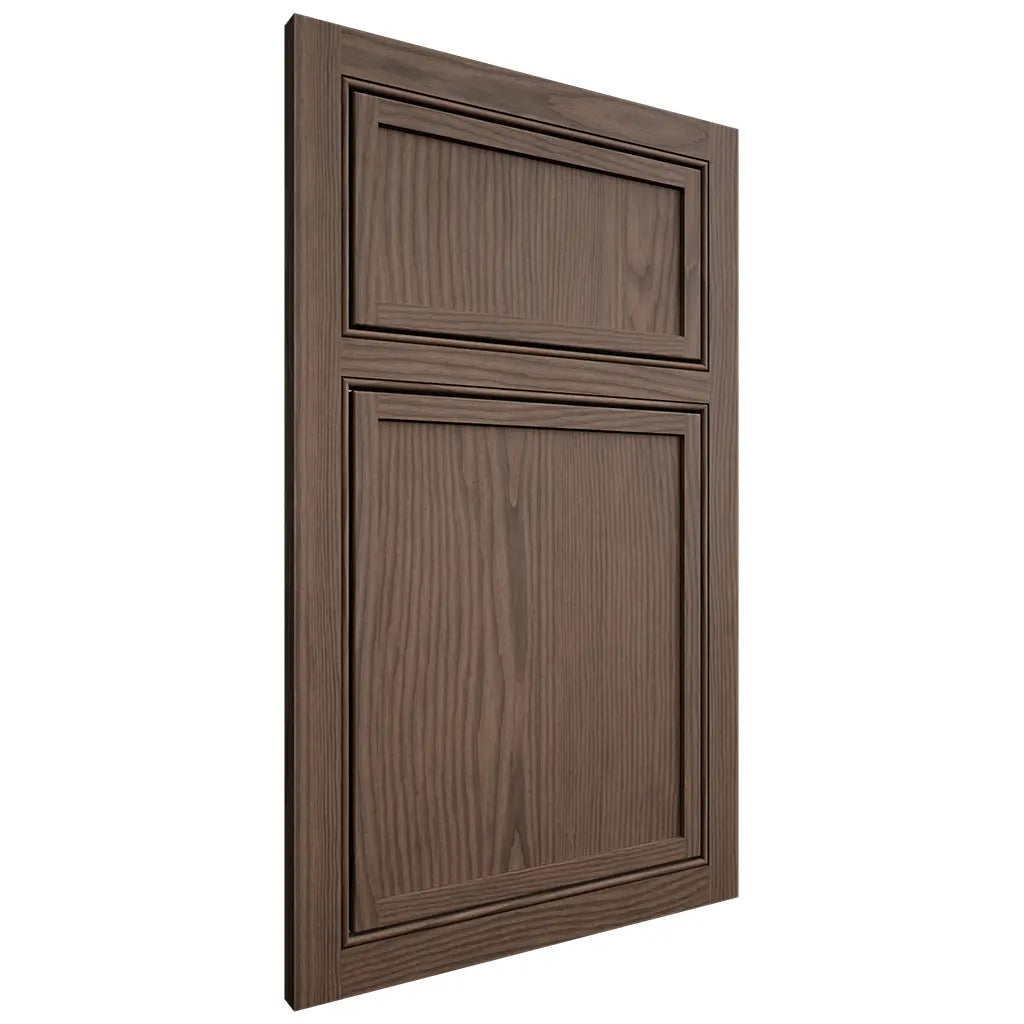Shiloh Cabinetry Beaded Inset Napa Vertical White Oak Plain Cut Mineral Door