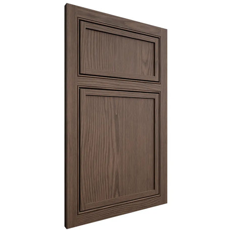 Shiloh Cabinetry Beaded Inset Napa Vertical White Oak Plain Cut Mineral Door