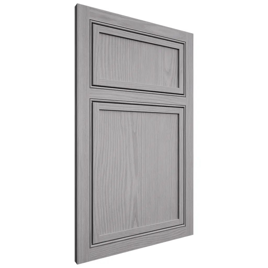 Shiloh Cabinetry Beaded Inset Napa Vertical White Oak Plain Cut Stratus Door