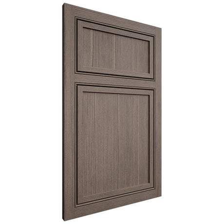 Shiloh Cabinetry Beaded Inset Napa Vertical White Oak Rift Cut Clay Door