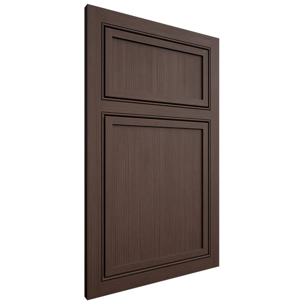 Shiloh Cabinetry Beaded Inset Napa Vertical White Oak Rift Cut Dusk Door
