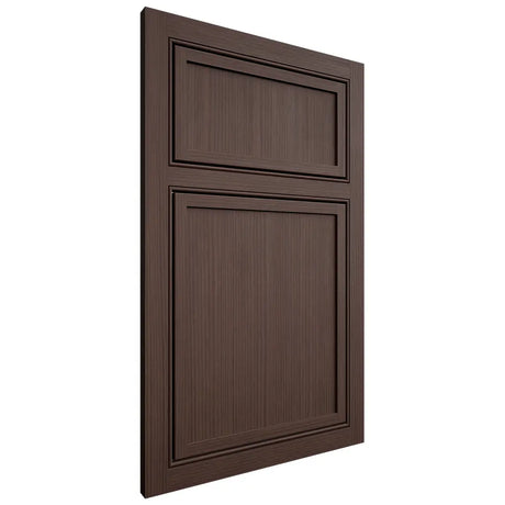Shiloh Cabinetry Beaded Inset Napa Vertical White Oak Rift Cut Dusk Door