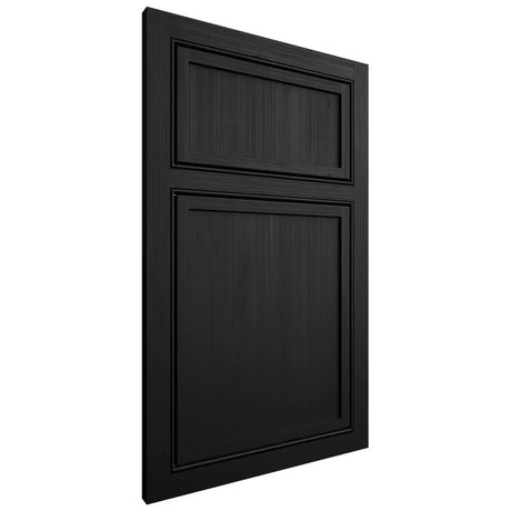 Shiloh Cabinetry Beaded Inset Napa Vertical White Oak Rift Cut Espresso Door