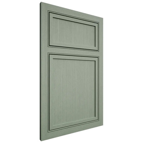 Shiloh Cabinetry Beaded Inset Napa Vertical White Oak Rift Cut Moss Door