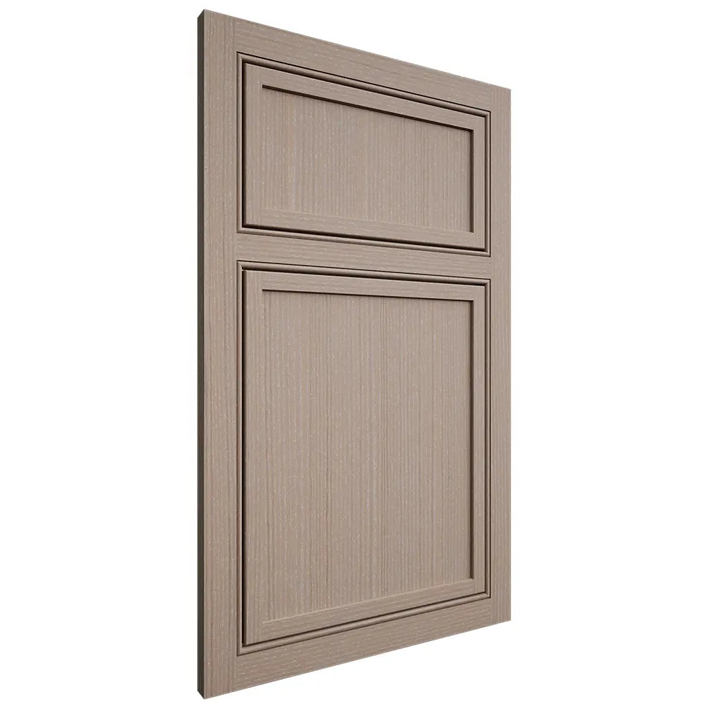 Shiloh Cabinetry Beaded Inset Napa Vertical White Oak Rift Cut Whitewash Door