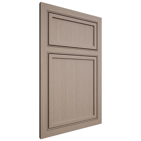 Shiloh Cabinetry Beaded Inset Napa Vertical White Oak Rift Cut Whitewash Door