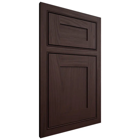 Shiloh Cabinetry Beaded Inset New Haven Alder Plain Cut Bistre Door
