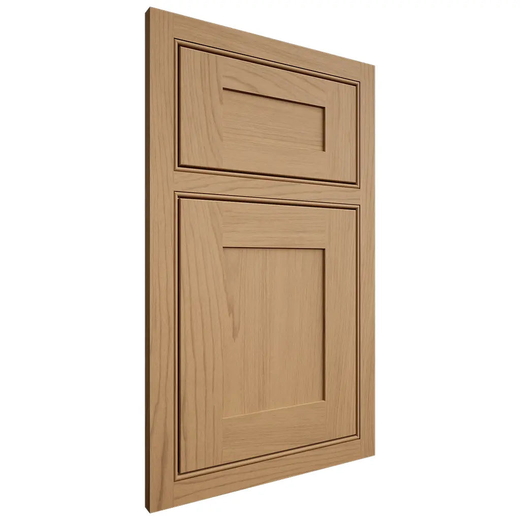 Shiloh Cabinetry Beaded Inset New Haven Alder Plain Cut Natural Door