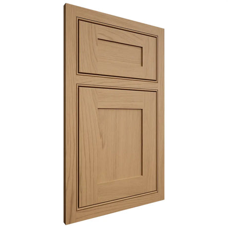 Shiloh Cabinetry Beaded Inset New Haven Alder Plain Cut Natural Door