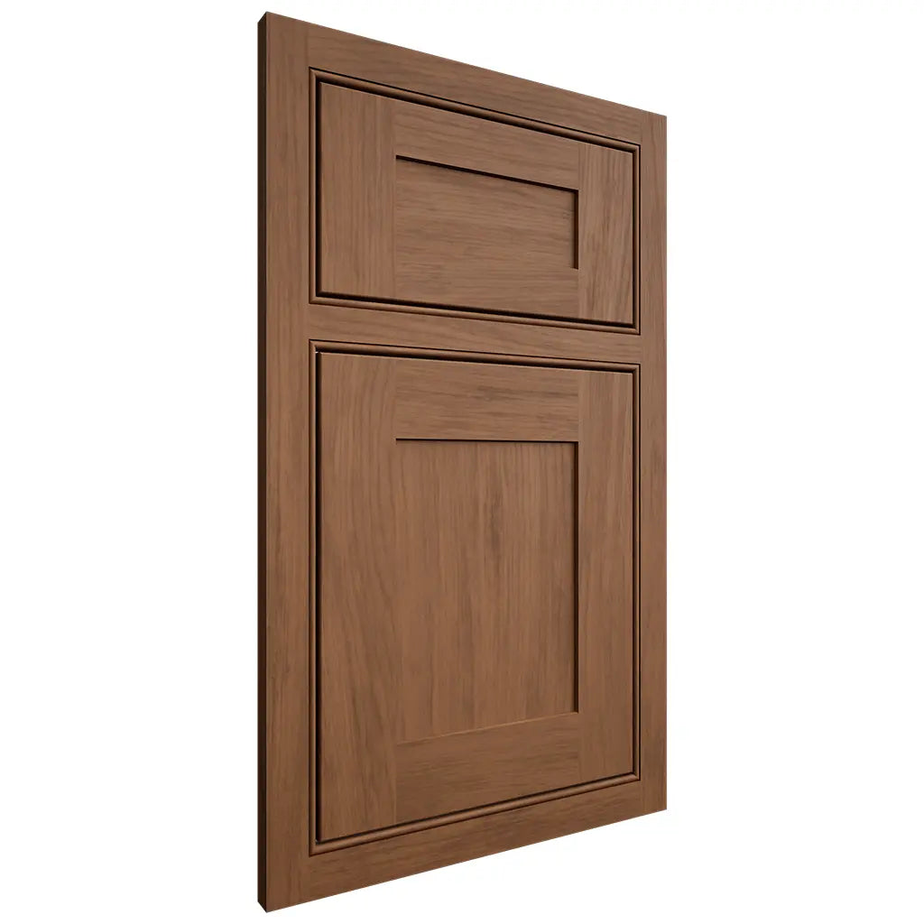 Shiloh Cabinetry Beaded Inset New Haven Alder Plain Cut Walnut Door