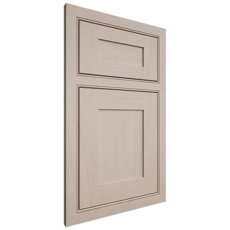 Shiloh Cabinetry Beaded Inset New Haven Alder Plain Cut White Sands Door