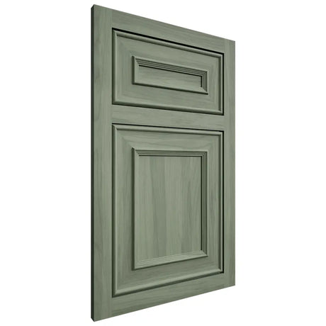 Shiloh Cabinetry Beaded Inset New Haven Hickory Plain Cut Moss Door