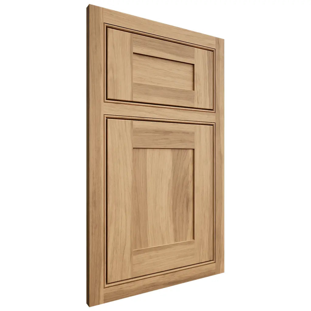Shiloh Cabinetry Beaded Inset New Haven Hickory Plain Cut Natural Door