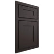 Shiloh Cabinetry Beaded Inset New Haven Poplar Plain Cut Carbon Door