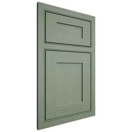 Shiloh Cabinetry Beaded Inset New Haven Poplar Plain Cut Moss Door