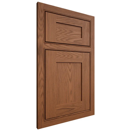 Shiloh Cabinetry Beaded Inset New Haven Red Oak Plain Cut Braun Door