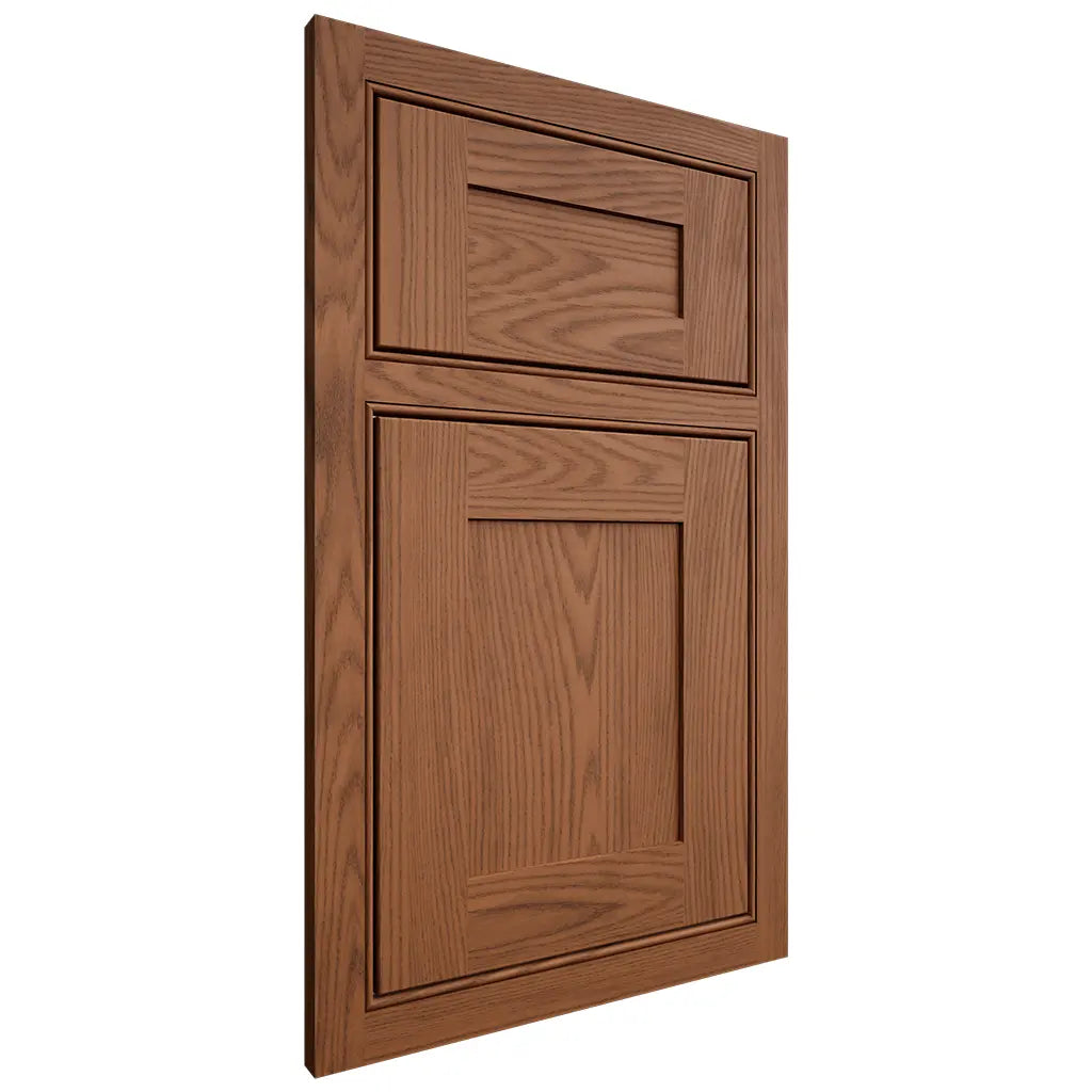 Shiloh Cabinetry Beaded Inset New Haven Red Oak Plain Cut Braun Door