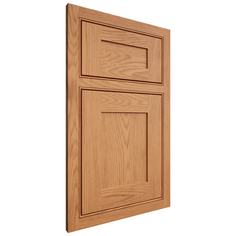 Shiloh Cabinetry Beaded Inset New Haven Red Oak Plain Cut Medium Door