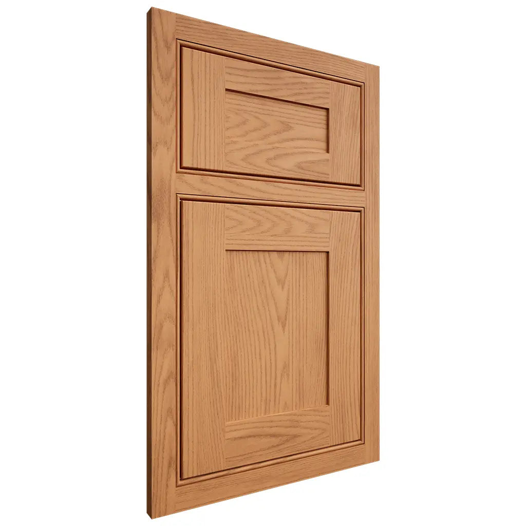 Shiloh Cabinetry Beaded Inset New Haven Red Oak Plain Cut Medium Door