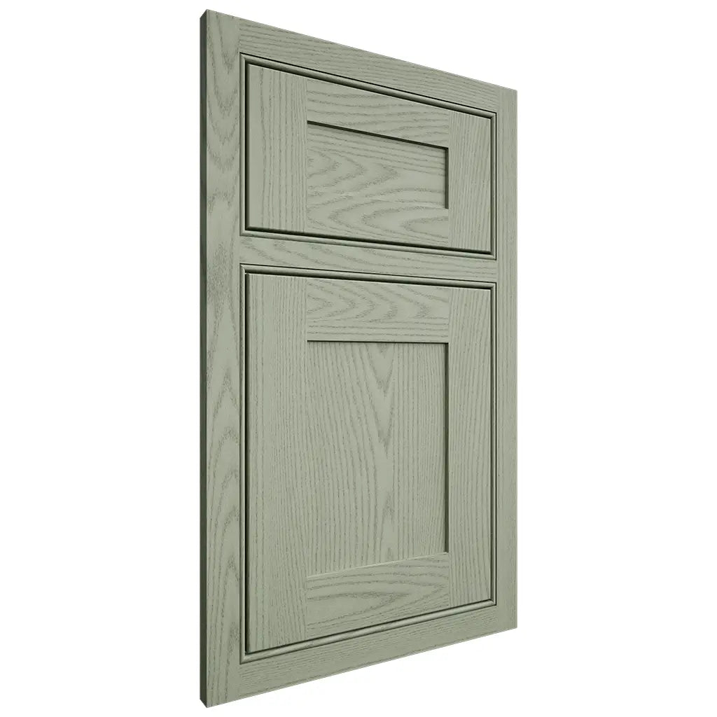 Shiloh Cabinetry Beaded Inset New Haven Red Oak Plain Cut Moss Door