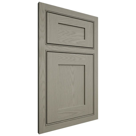 Shiloh Cabinetry Beaded Inset New Haven Red Oak Plain Cut Thyme Door