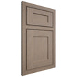 Shiloh Cabinetry Beaded Inset New Haven White Oak Plain Cut Almond Door