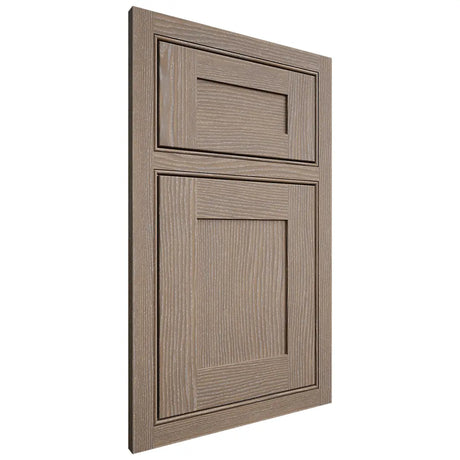 Shiloh Cabinetry Beaded Inset New Haven White Oak Plain Cut Almond Door