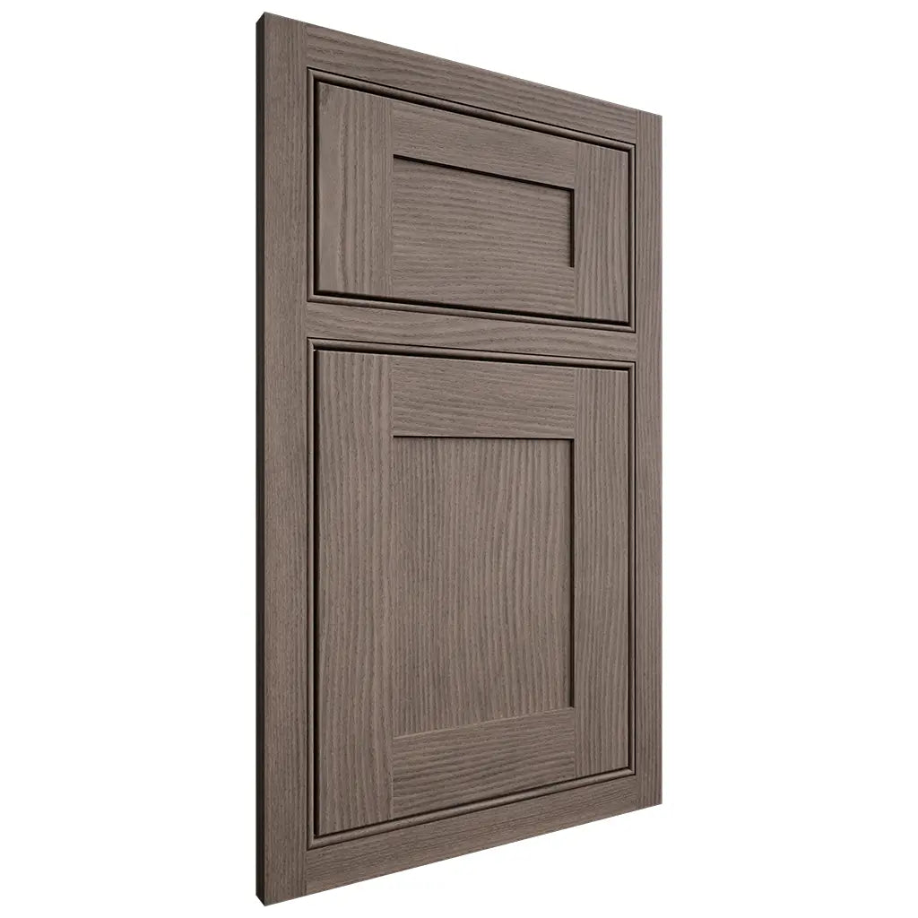 Shiloh Cabinetry Beaded Inset New Haven White Oak Plain Cut Clay Door