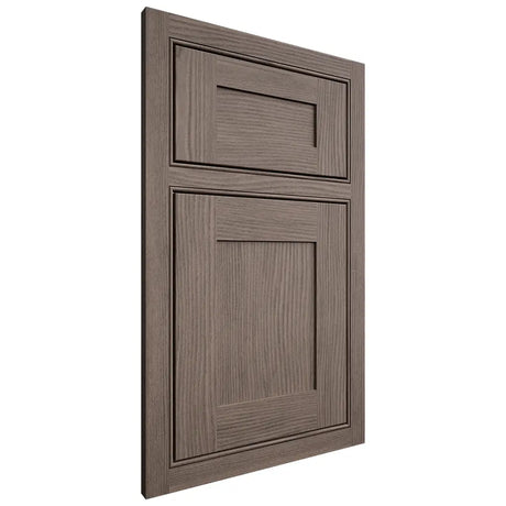 Shiloh Cabinetry Beaded Inset New Haven White Oak Plain Cut Clay Door